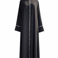 ABAYA BASIC ARAB HITAM | ABAYA FADIA | ABAYA ZAFINA By Griya Muslimah Temboro Syari Cantik Mewah