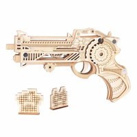 優質橡皮筋手槍 木頭玩具槍 手作玩具 復古玩具手槍 橡皮筋槍 射擊玩具 贈品禮品