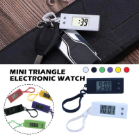 Mini Electronic Triangle Digital Watch Time Display Gift For Men And Women Student Exam Clock D3L1