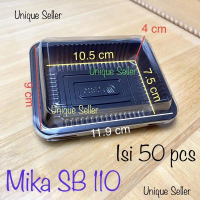 [isi50] Mika SB 110 Uk 12x9x4 cm / Mika Kue SB110 / Mika Kue Kotak Kecil / Mika Brownies Mini / Mika