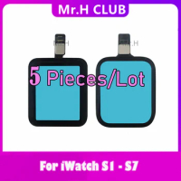 Wholesale 5 Pcs For Apple Watch iWatch Series 1 2 3 4 5 6 S1 S2 S3 S4 S5 S6 38 40 42 mm OCA Touch Screen Digitizer Front Glass