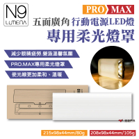 【N9 LUMENA】PRO/MAX五面廣角行動電源LED燈專用柔光罩(悠遊戶外)