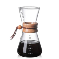 Hand Brewed Coffee Sharing Pot Filter Screen Glass Coffee Filter Cup Coffee Pot Set Drip Small Household Glass Pot
