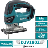 Makita DJV180Z 18V LXT Lithium-Ion Cordless D-Handle Jig Saw Tool Only,1300RPM Speed Jig Saw DJV180 without Battery Power Tool
