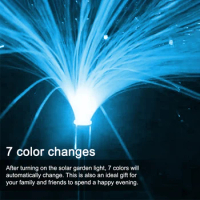Optic Light Solar Fiber Lights Outdoor Lighting Ground Lamp IP65 Sensory Colour Changing Solar Fiber Optic Light