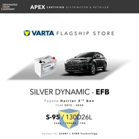Aki VARTA SILVER DYNAMIC EFB TOYOTA HARRIER 3RD GEN