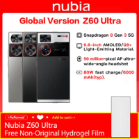 Global Version Nubia Z60 Ultra NX721J Snapdragon 8 Gen 3 6.8 Q9+ Full IP68-level Screen 6000mAh 64MP NFC NUBIA 5G Camera Phone