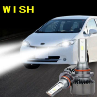 2Pcs 2003-2018 For Toyota WISH 10 20 Series LED Car Headlight Bulbs Low Beam High Beam Fog Lamp Light Refit Accessories