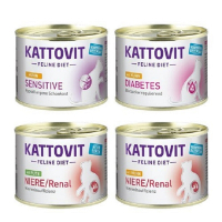 【12入組】德國KATTOVIT康特維 貓咪處方罐 185g(購買第二件贈送寵物零食x1包)