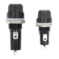 (2pcs) Fuse Holder Fius Holder 20MM / 30MM Glass Fuse Holder Panel Mount Screw Type Panel Mounting F