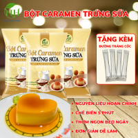 Bột làm caramen trứng sữa pha sẵn Ngân Hoa, bột làm bánh flan không cần hấp không nấu, set nguyên li