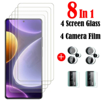 Full Glue Tempered Glass For Xiaomi Poco F5 F5 Pro Screen Protector Glass For Poco X3 X5 X5 Pro Camera Film For F3 F4 F4 GT