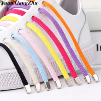 1Pair No tie Shoelaces Flat Elastic Shoe Laces For Kids and Adult Sneakers Shoelace Quick Lazy Laces Shoe strings