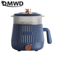 DMWD 2L Electric Cooking Machine Multi functional Cooker Food Steamer Porridge Soup Stew Pot Breakfast Maker Hotpot Fry Pan