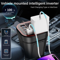 Inverter kuasa kereta 12V/24V ke 220V dengan pengecas pantas