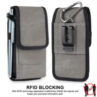 For Asus ROG Phone 8 7 6 5s Pro Anti-theft Brush Flip Phone Pouch For ROG Phone 5 Ultimate 6D 3 Belt Clip Case Wallet Waist Bag