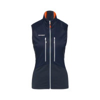 【Mammut 長毛象】Eiger Nordwand ML Hybrid Vest W 極限艾格防風防潑水中層背心 夜藍 女款 #1014-05650