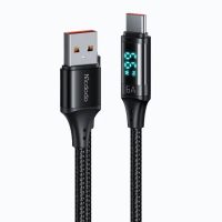 【Mcdodo】慧眼系列數顯快充傳輸線 6A USB to Type-C(Android 手機快速充電線 支援電腦轉接)