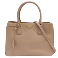 【二手名牌BRAND OFF】PRADA 粉色 Saffiano皮革 手提 托特包 BN1874