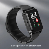 2024 New Air Pump Airbag Precise Blood Pressure Smart Watch Elderly GPS Tracker 4G Phone Watch SOS One Key Call Sport wristwatch