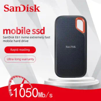 100% Original SanDisk Portable External SSD Hard Drive 2TB 1TB 500GB Speed 1050M HHD Hard Drive Solid State Disk for Laptop