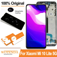 AMOLED Display Touch Screen For Xiaomi Mi 10 Lite 5G Lcd Digitizer Assembly For Mi 10Lite Lcd M2002J9G 5G