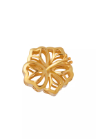TOMEI TOMEI Hollow Flower Charm, Yellow Gold 916 (TM-YG1034P-1C)