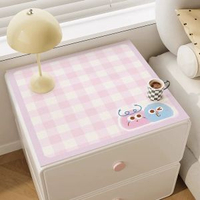 全城熱賣 - 床頭櫃墊子輕奢高級感防水防燙免洗桌面臺麵保護墊洗衣機防塵墊子毛球滴滴40*40cm