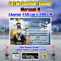 Spanduk Banner Khitanan Ukuran 150 cm x 100 cm