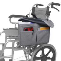 Practical Sturdy Handle Side Wheelchair Bag Portable Wheelchair Pouch Space Saving Wheelchair Pouch Walker Accessories