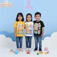 Syakira Kids Baju Anak / T-shirt Anak / Kaos Anak Laki - Laki dan Perempuan 1 - 10 Tahun SpongeBob &