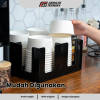 Rak Papwer Rice Bowl | Paper Bowl Organizer 4 Slot Pasti Ori