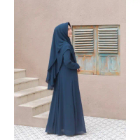 【NEW】 GAMIS SYARI JUMBO JILBAB 2 LAYER UKURAN M L XL XXL XXXL SET MURAH BUSUI POLOS DRESS BERKUALITA