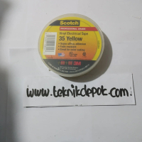 Isolasi Listrik Warna 3M Lakban Lakban Vinyl Listrik Kuning 1250 Volt