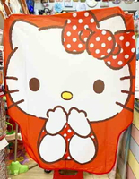 【震撼精品百貨】Hello Kitty 凱蒂貓 三麗鷗 kitty 日本毛毯&amp;被子(紅點點)*22481 震撼日式精品百貨