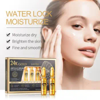 Nourishing Hydrating 24k Gold Gold Hyaluronic Acid Treatment Essence Ampoule Serum For Skin Essence Skin Care