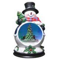 Christmas Snow Globe Snow Globe Glass Snow Ball with Santa Claus and Led Light Economical Favorable
