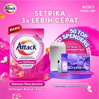 Attackย Plus Softener Detergent Powder Semua Jenis Mesin Cuci 1200 gr - Laundry Soap Powder