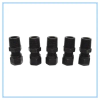 Hydraulic iron joint 8mm-1/8 1/4 3/8 1/2 male thread joint card sleeve tubing carbon steel taper thread straight Pipe Fitting