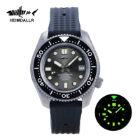 Heimdallr Titanium SBDX MM300 Diver Watch for Men Gray Dial Sapphire Glass 30Bar NH35 Automatic Mechanical Watches Luxury Brand