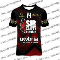 2026 Summer Man New Arrive Style Perugia Volleyball Jersey Man Women Sport T-Shirt Comfort Breathabl