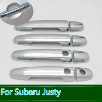 CHROME DOOR HANDLE COVERS SIDE TRIM CAPS For Subaru Justy for Toyota Passo Sirion Perodua MyVi Accessories Stickers Car Styling