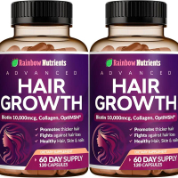 วิตามินการเจริญเติบโตของเส้นผมขั้นสูง 24-in-1 แพ็คคู่ |   ไบโอติน 10000mcg คอลลาเจน OptiMSM ที่ได้รั