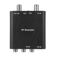 Signal Modulator RF Modulator AV to RF Converter NTSC CH3/CH4 Channels Video Input adapter for TVs VHF Demodulator Converter