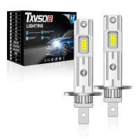Đèn pha LED H1 2500W CSP không quạt cho xe hơi, đèn sương mù diốt điện tử, phù hợp với bóng H1, điện