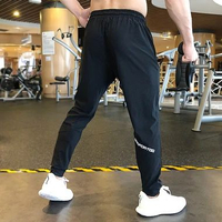 celana training panjang pria | celana running pria L Hitam