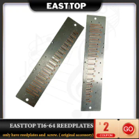 EASTTOP T1664 Reedplates With Screw For 16 Hole 64 Tone Chromatic Harmonica C Key Musical Instruments Harmonica Accessories