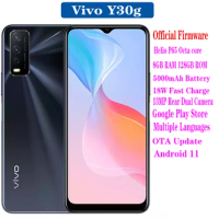 Original Official New Vivo Y30g MobilePhone Helio P65 Octa core 8GB RAM 128GB ROM 6.5" 5000mAh Battery 18W Android 11 OTA Update