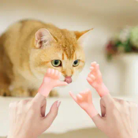 Tiny Finger Hands Mini Hands Model TinyHands Dog Finger Puppet Toy Mini Fingers Party Favors Interactive Cat Toy Funny Hand Toy