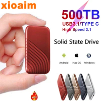For Xiaomi New SSD Flash Hard Drive External Type-C High Speed USB3.1 2TB 4TB 8TB SSD Storage Portable HD Hard Disk For Laptop